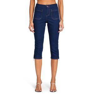 SER.O.YA Padma Capri Jeans Deep Sea Blue Slim Crop Denim Sz 27